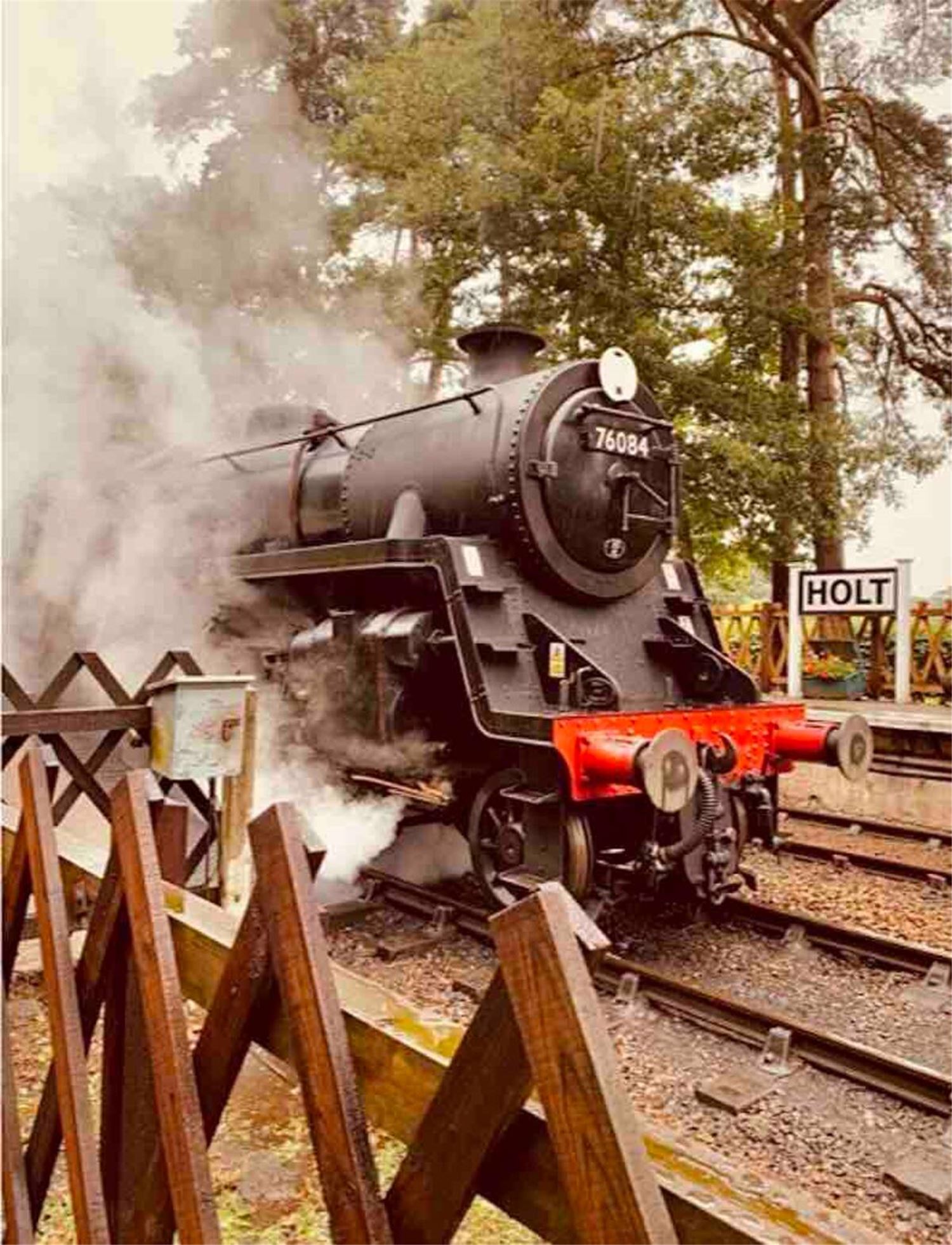 Holt Station and Steam Train